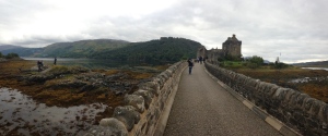 The walk up to Eilean Donan Castle